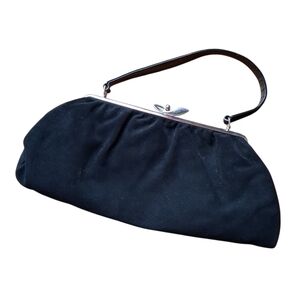 Vintage Clutch 80s Velvet Evening Bag